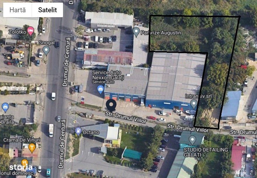 Teren Centura Galati, acces asfaltat Drumul Viilor, 2344mp, 65 euro/mp