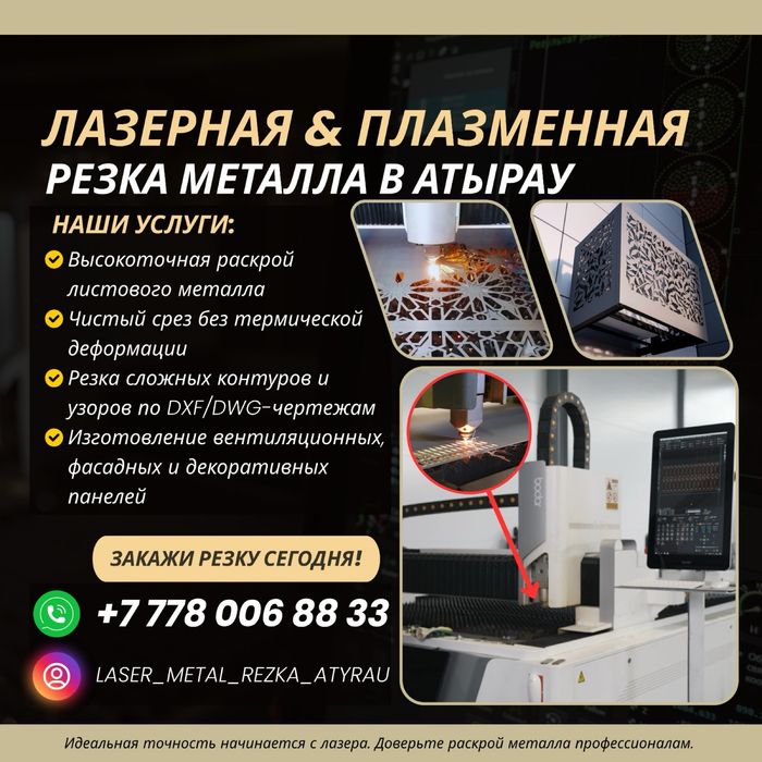 Лазерная и плазменная резка металла с чистым резом без деформации