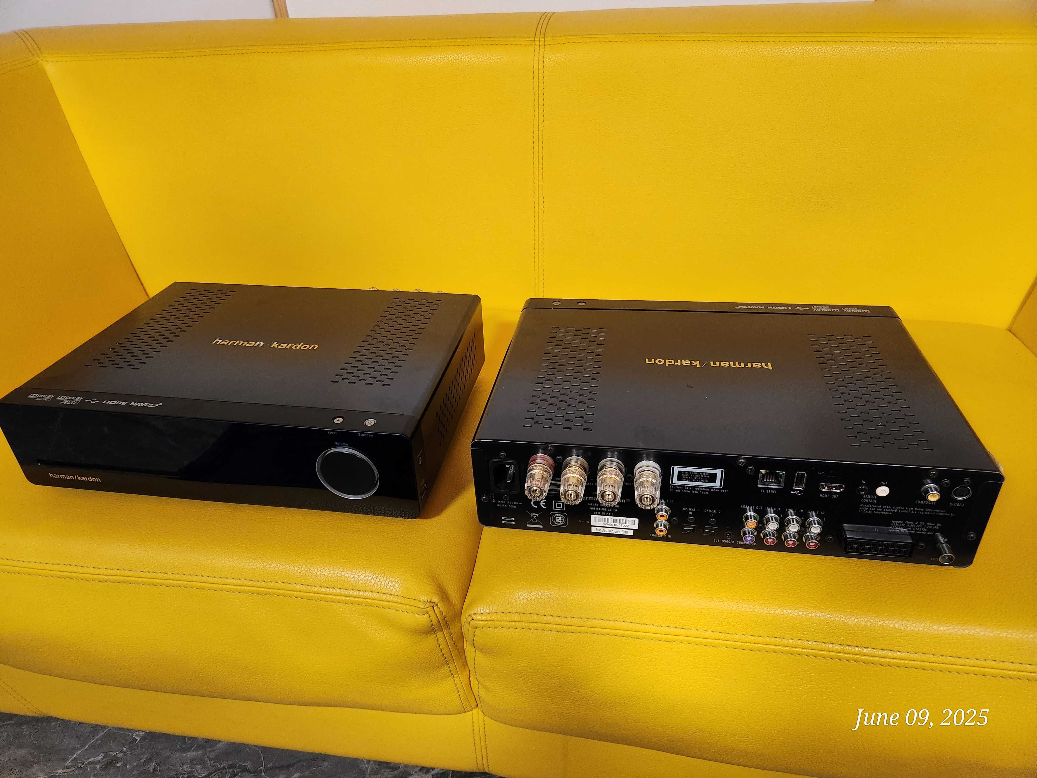 Amplificator dvd player Harman Kardon HS 2x0, 2 bucati , 1 telecomanda