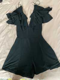 Salopeta neagra Bershka