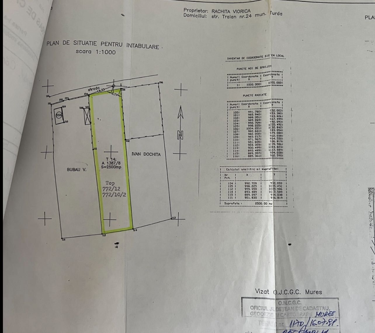 Teren construcție casă