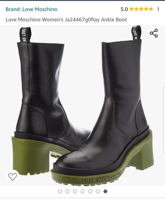 Botine Love Moschino,  nr 37, piele naturală