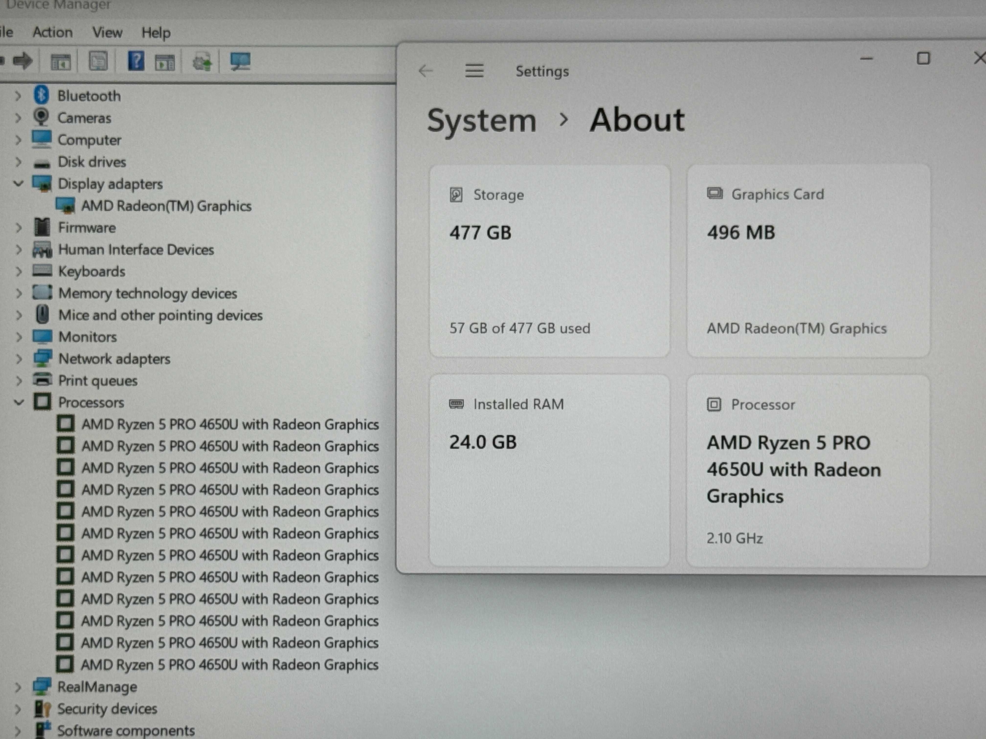Lenovo T14 Touch`Ryzen 5-4650U/24GB DDR4/512GB NVMe/FHD IPS/Бат 12ч