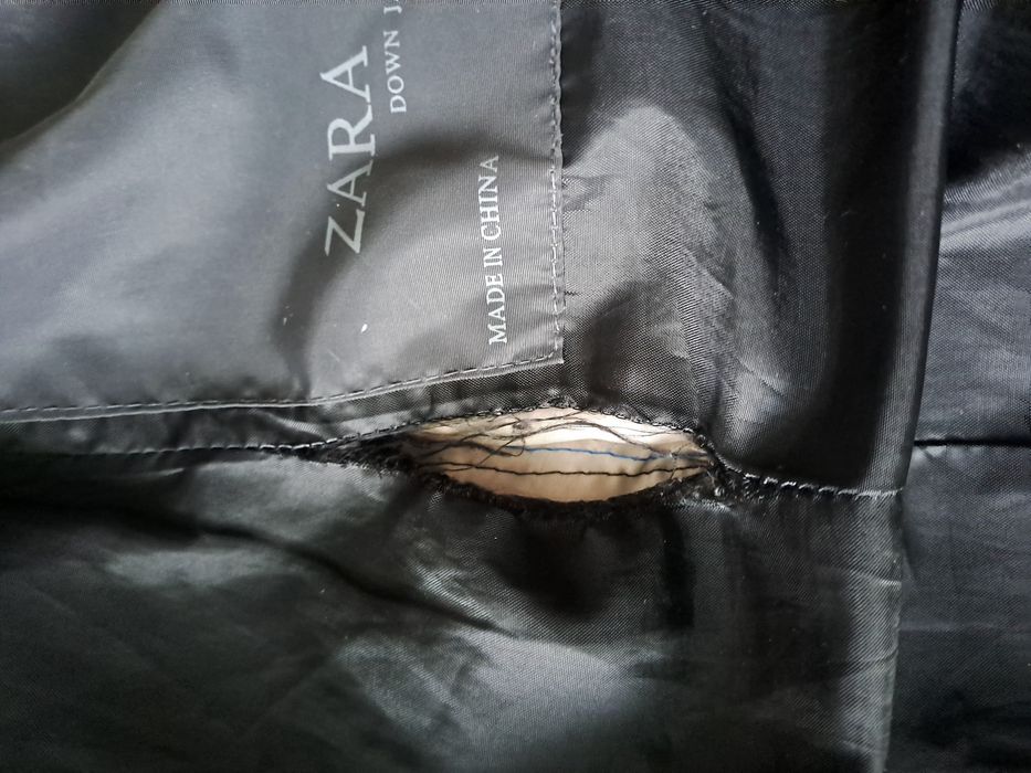 Дамска шуба ZARA цвят антрацит