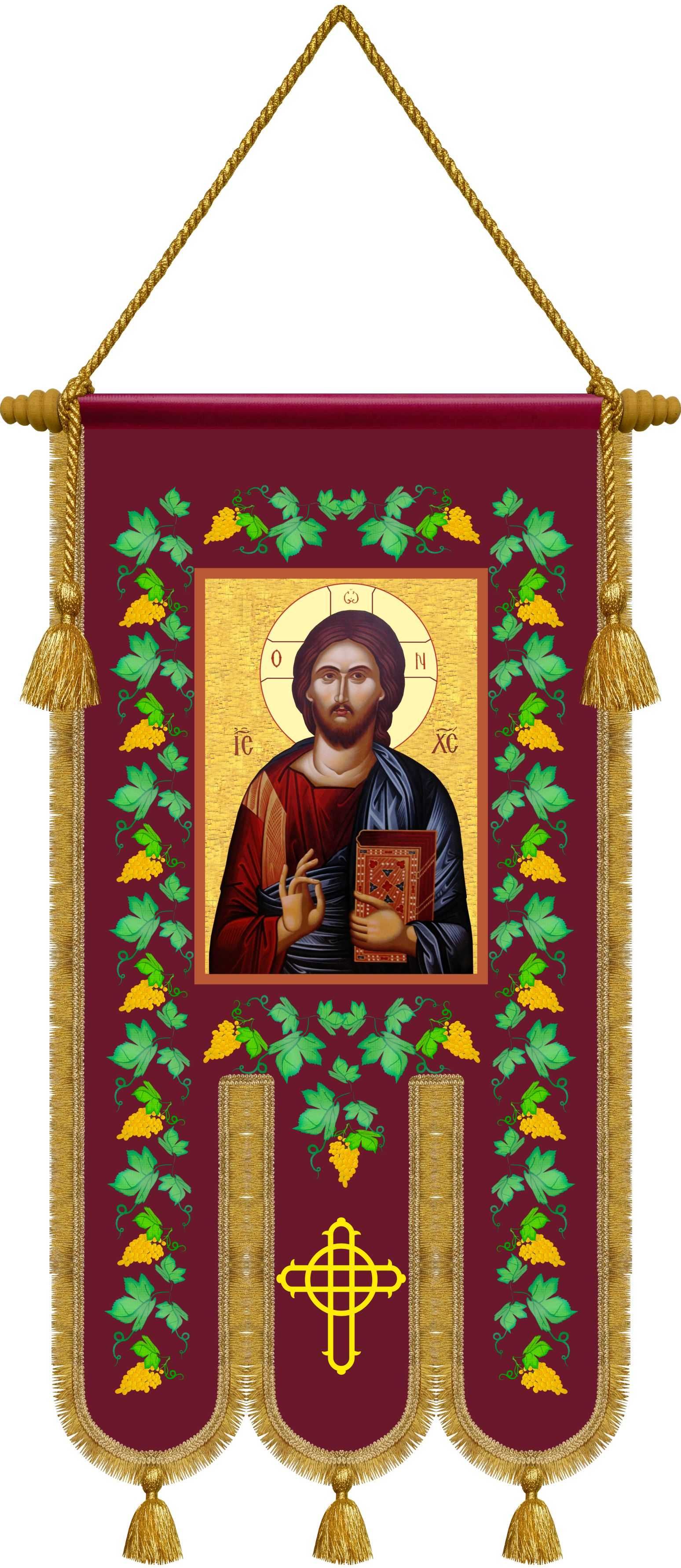 Prapuri / Steaguri bisericesti, fata-verso - Noi, 50 x 100 cm