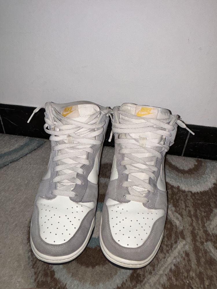 Nike Dunk High retro grey orange