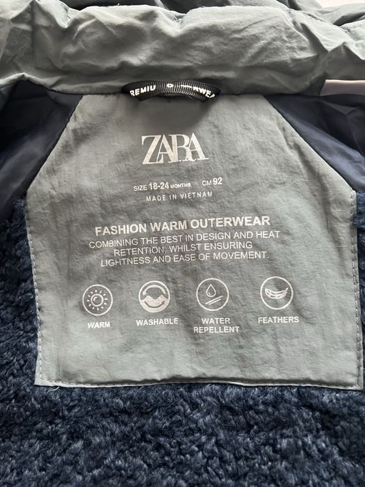 Детско яке Zara с гъши пух + подарък шапка