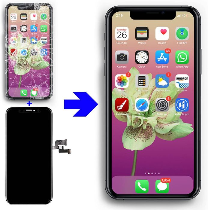 Kit inlocuire display iPhone XS, OLED 3D,ecran tactil 5,8 inch,sigilat