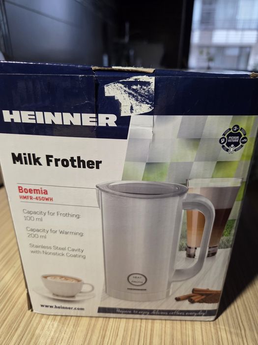 Heinner HMFR-450WH aparat de spumat lapte