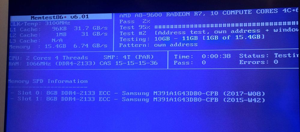 memorii RAM PC desktop server 2x 8GB DDR4 ECC 2133 samsung kit 16GB