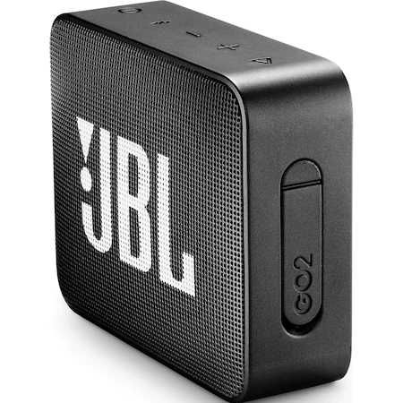 Boxa portabila JBL Go2, IPX7, negru ideal cadou