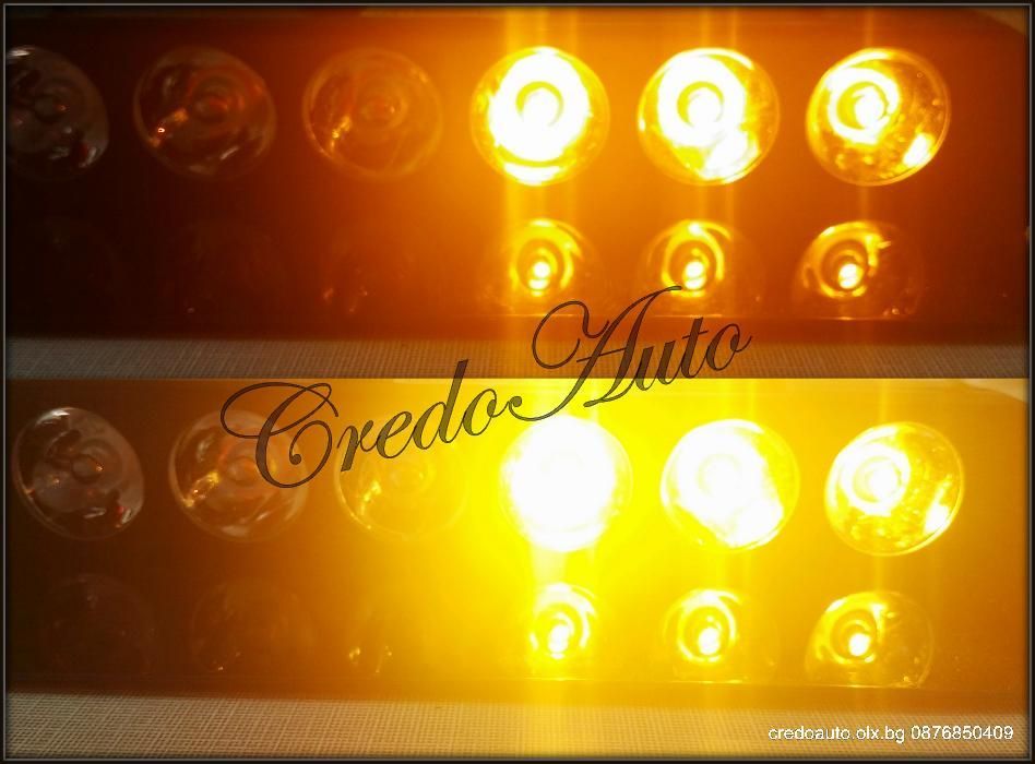 Нов модел!6LED 18W 12V!16 Режима.Авариен Сигнален Блиц за табло.