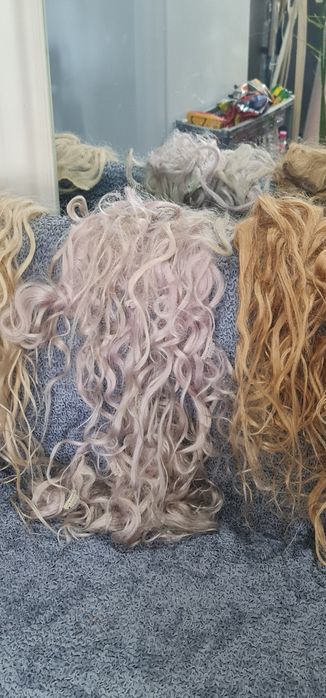 Vând extensii par natural lungime 60 cm clip online f dese și frumoase