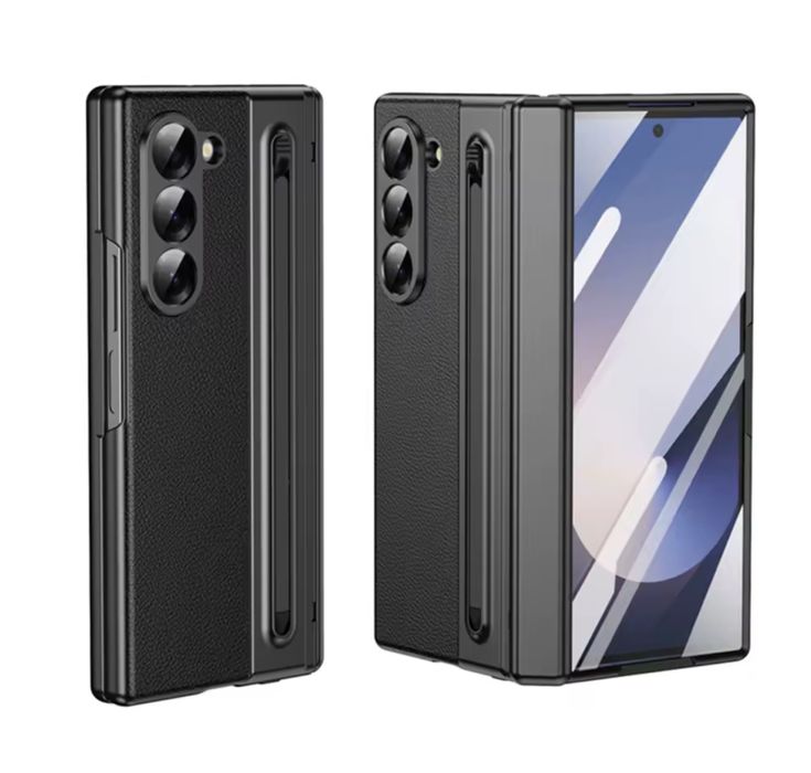 Samsung Z FOLD 4 5 FOLD 6 7 Husa Imitatie Piele Pen Protectie Lateral
