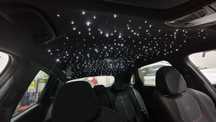 Retapitare plafon Range Rover textil/alcantara gri/negru/bej + lumini