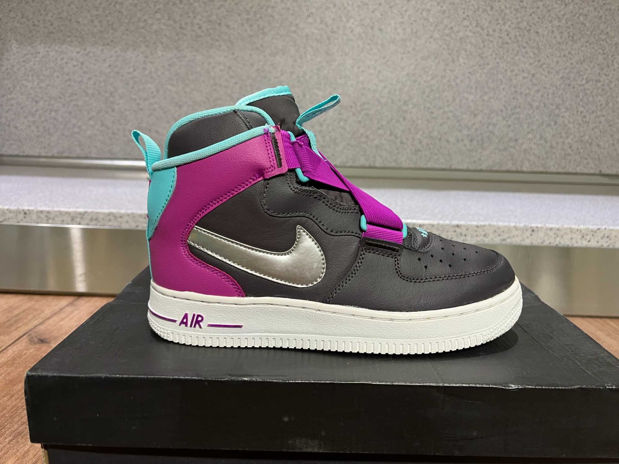 ОРИГИНАЛНИ *** Nike Air Force 1 Highness 'Thunder Grey Hyper Violet'