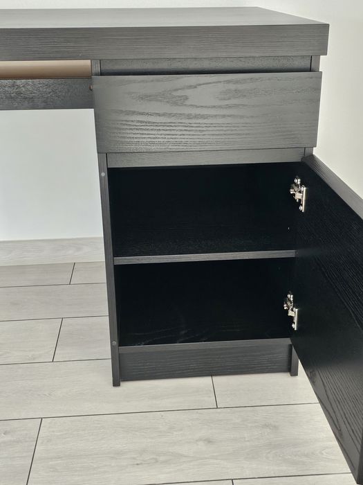 Birou Malm (IKEA) negru 140x65