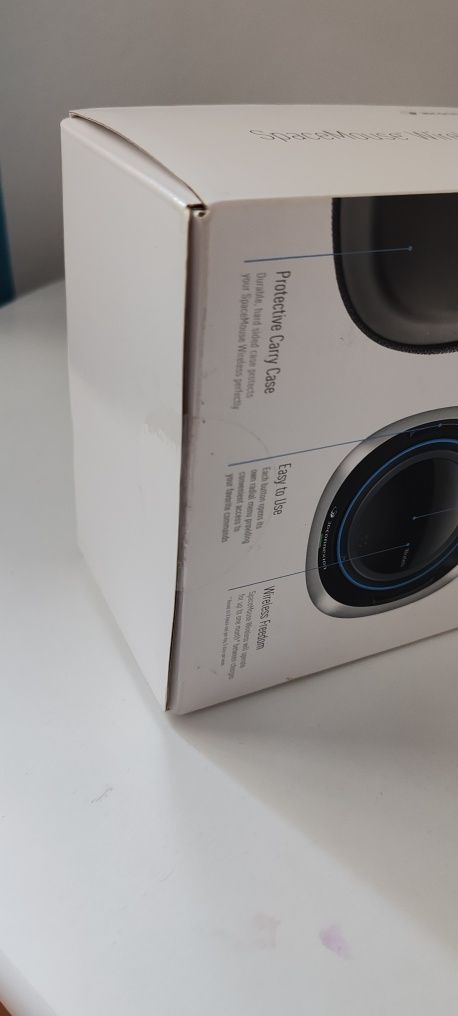 Mouse, 3Dconnexion, SpaceCompact, Negru