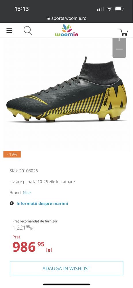 Ghete de fotbal Nike Mercurial Superfly