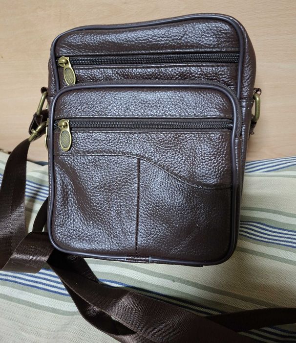 Мъжка чанта кафява