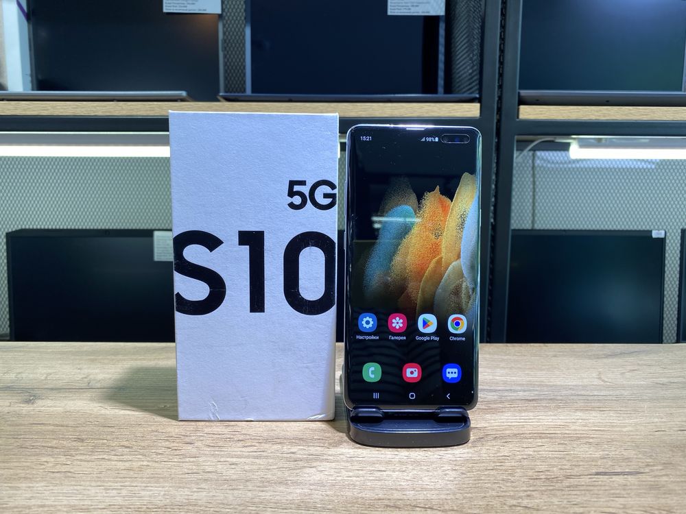 Samsung S10 5G, 8/512 GB, андроид 11, голубой, 10382/А10