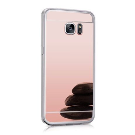 Husa Samsung Galaxy S7 Edge, Elegance Luxury tip oglinda Rose-Gold