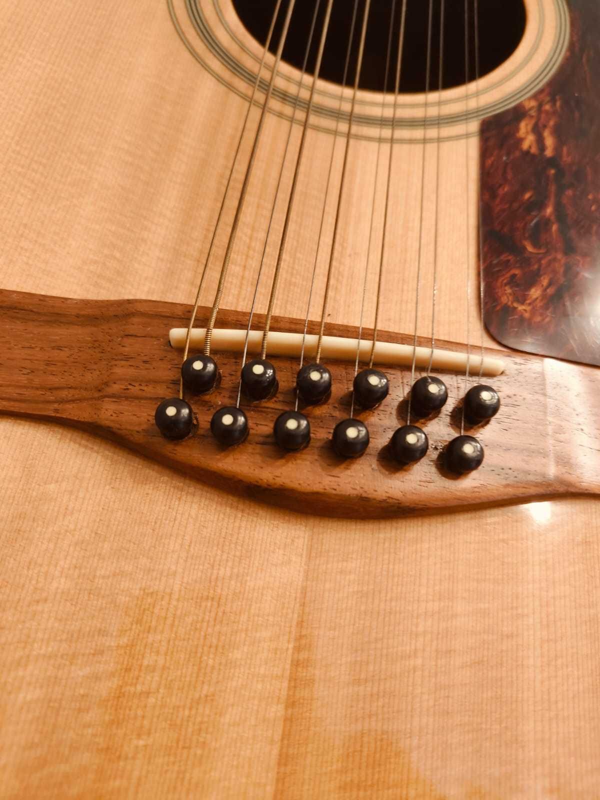 Chitara electro acustică Doublesix Fender F-310-12. Japonia anul 1980