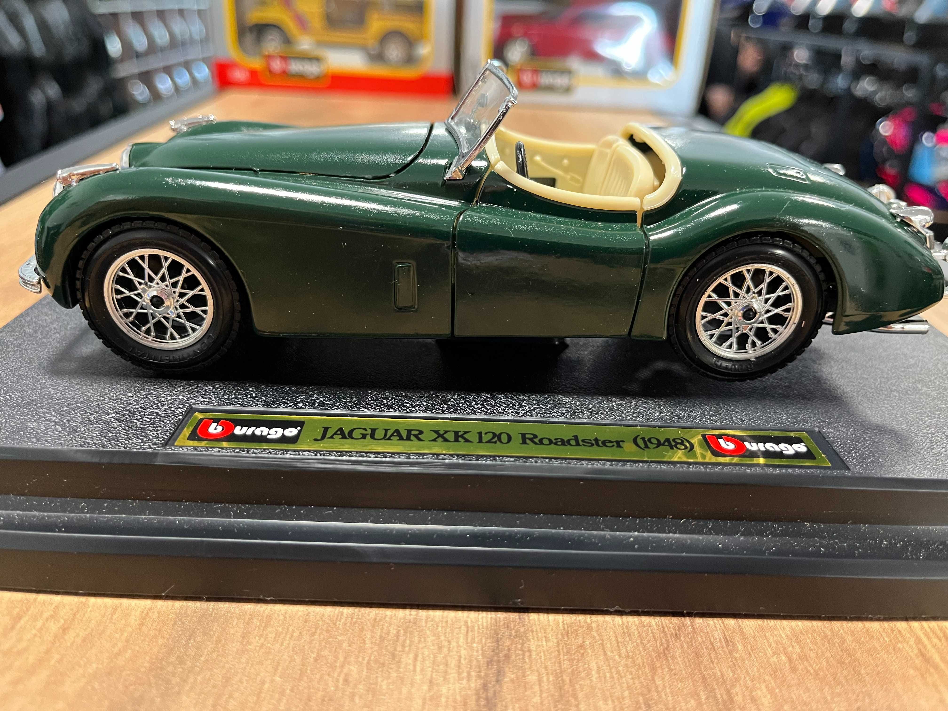 Метална колекционерска количкa BBURAGO JAGUAR XK120  1948  мащаб 1:24