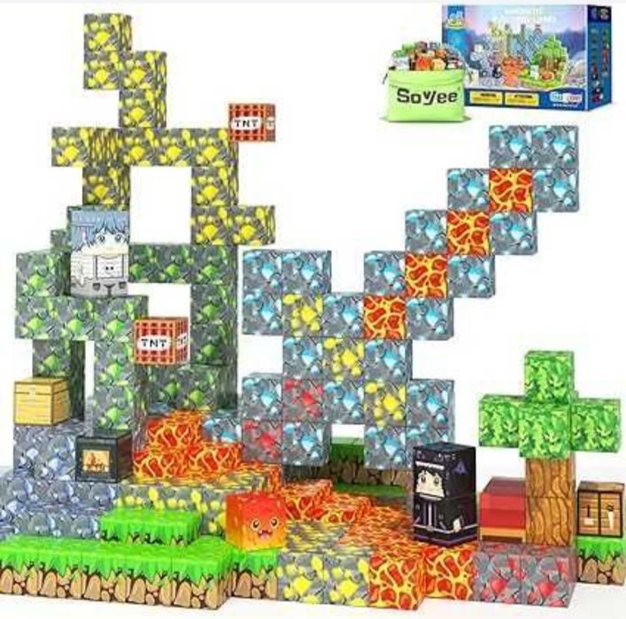 Комплект Магнитни кубчета Майнкрафт