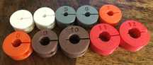 Set limitatoare de adancime de gaurire din plastic diametre 3 - 12mm