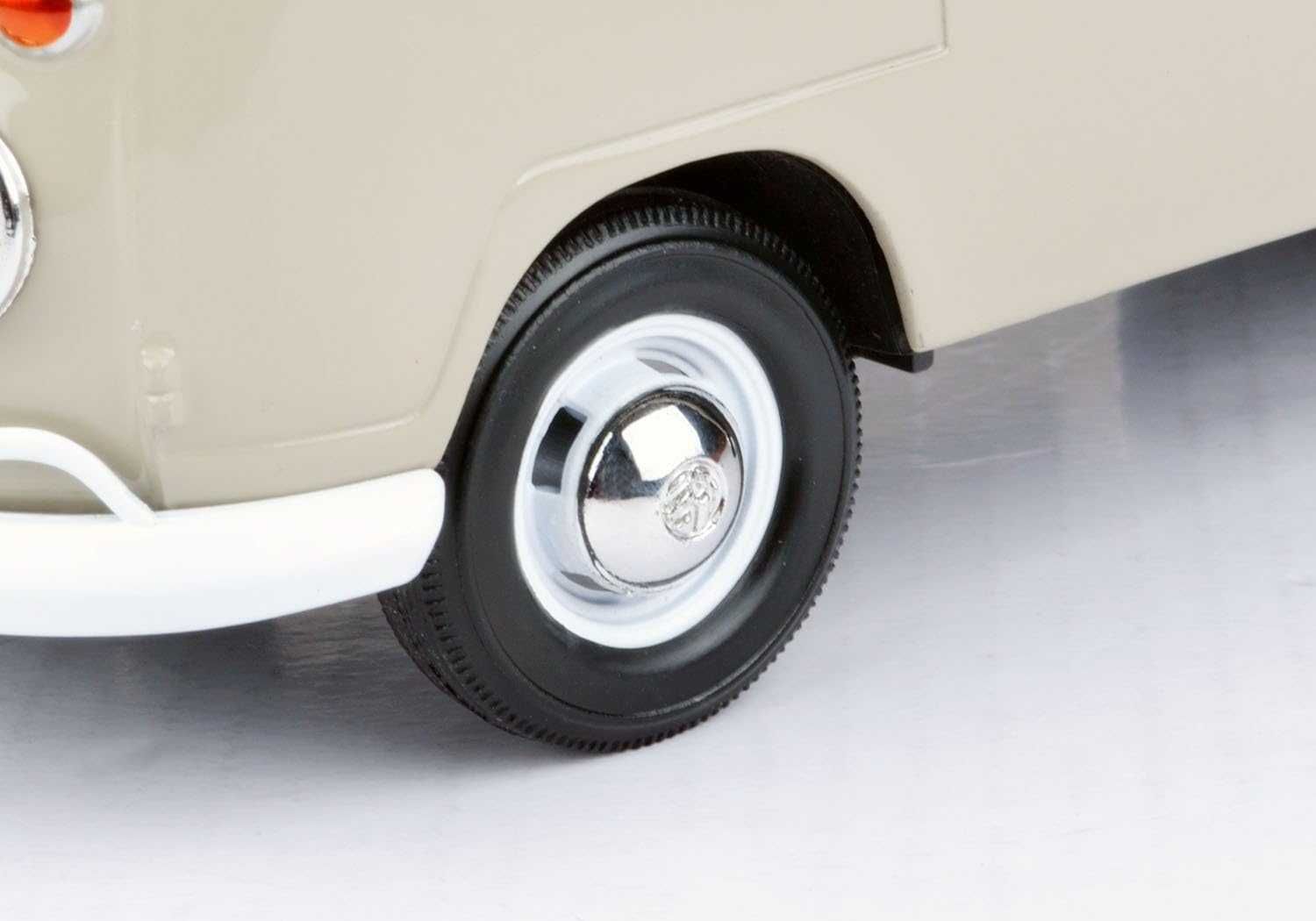 Метална количка кола Volkswagen 1:24 VW T1 Ван с покрито ремарке