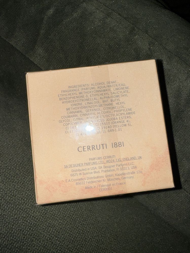 Срочно! Парфюм Cerutti!