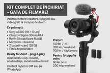 Kit video/foto de închiriat – Sony a6300, Ronin S – de la 80 lei