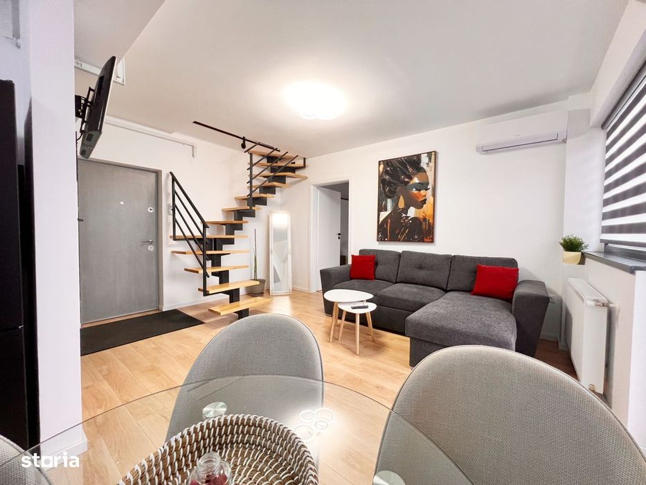 Ap. modern cu 3 cam complet mobilat și utilat, două băi+loc de parcare