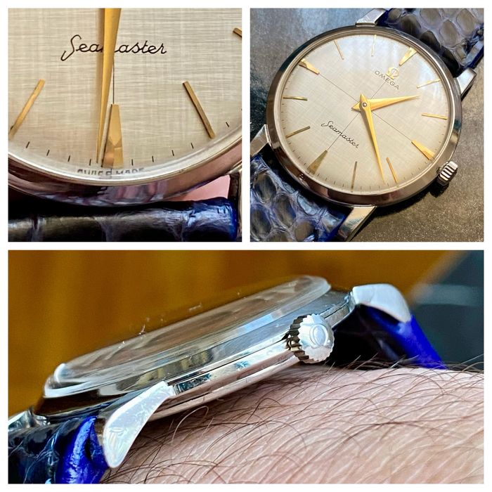 Ceas Omega Seamaster Linen Crosshair Cadran, impecabil, rar