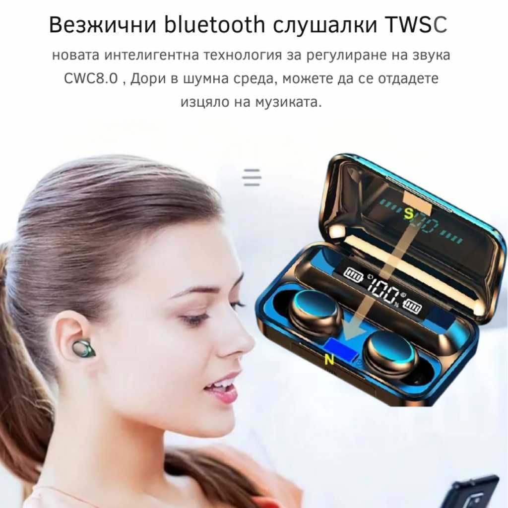 Безжични bluetooth слушалки.