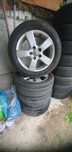 Jante aliaj VW  5x112, 16 inch, anvelope vara Uniroyal DOT 2