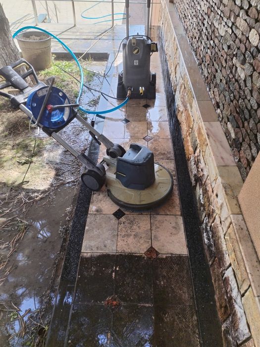 Чиска брусчатки мойка Фасада