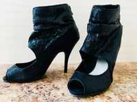 Дамски елегантни обувки с паети