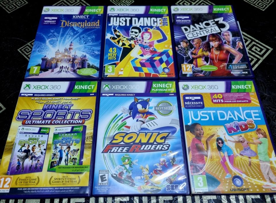 LEGO/Smurfs/Turtle n/Looney t/Disneyland/Sims3 Kinect copii Xbox 360