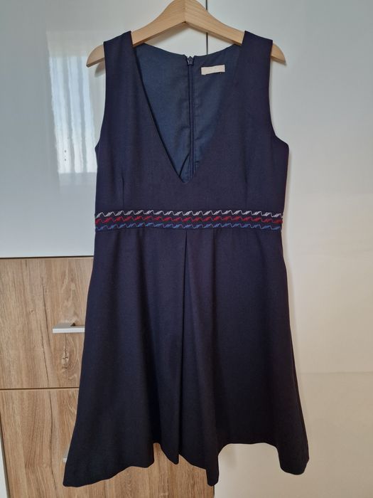 Sarafan bleumarin pentru scoala, 146 cm, 10-11 ani