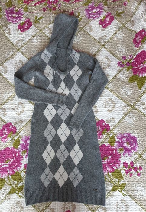 Rochie tricot mix lana angora Esprit Zara Massimo Dutti