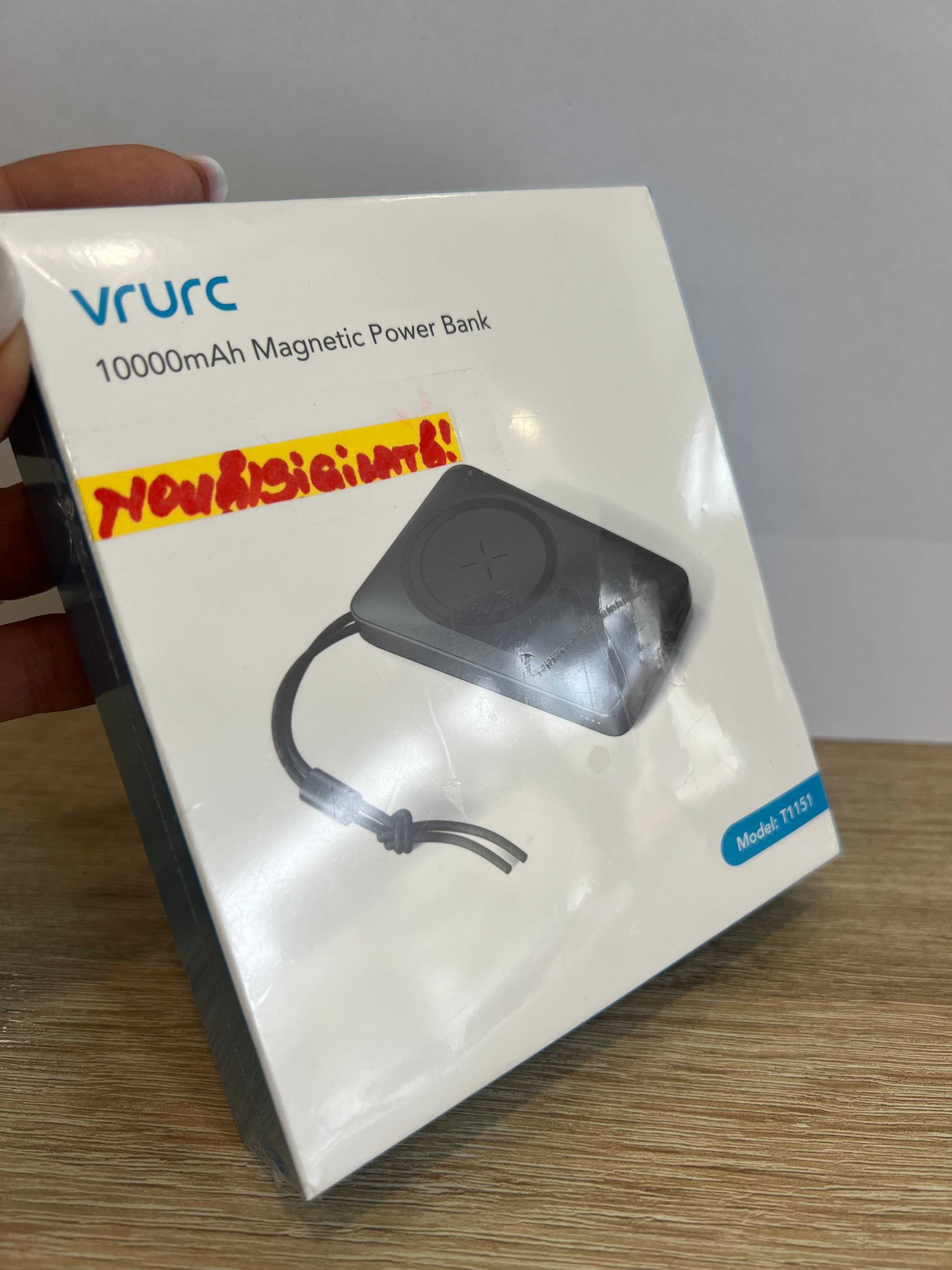 Baterie externă Vrurc, 10.000mAh, NOUĂ/Sigilată!
