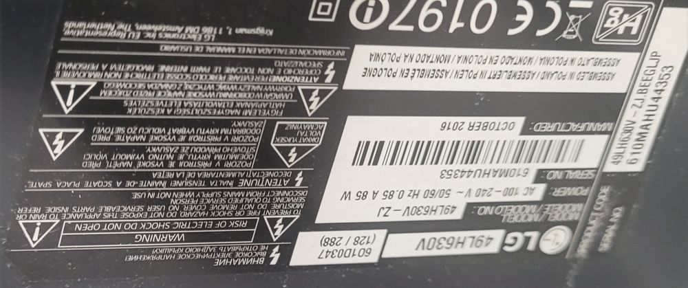 Vând TV start LG 128 spart