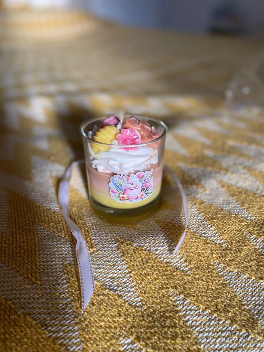 Lumanare ceara organica soia colorata