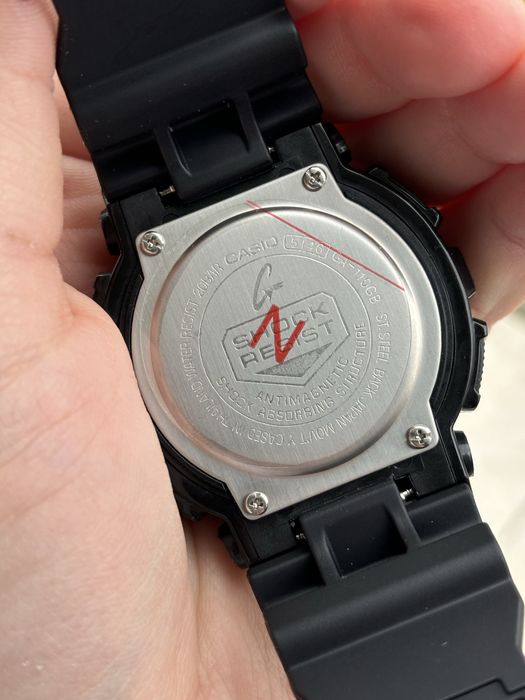 Ceas G-Shock Sport barbatesc Negru lucios-Auriu Nou