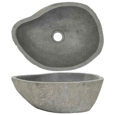 Chiuvetă din piatră de râu, (37- 46)x(29-36) cm