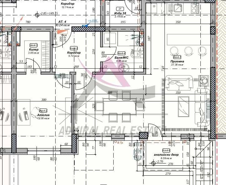 Продава се Тристаен апартамент в Варна, Възраждане 3 - 104 кв.м за 1183 €/кв.м - Снимка #2