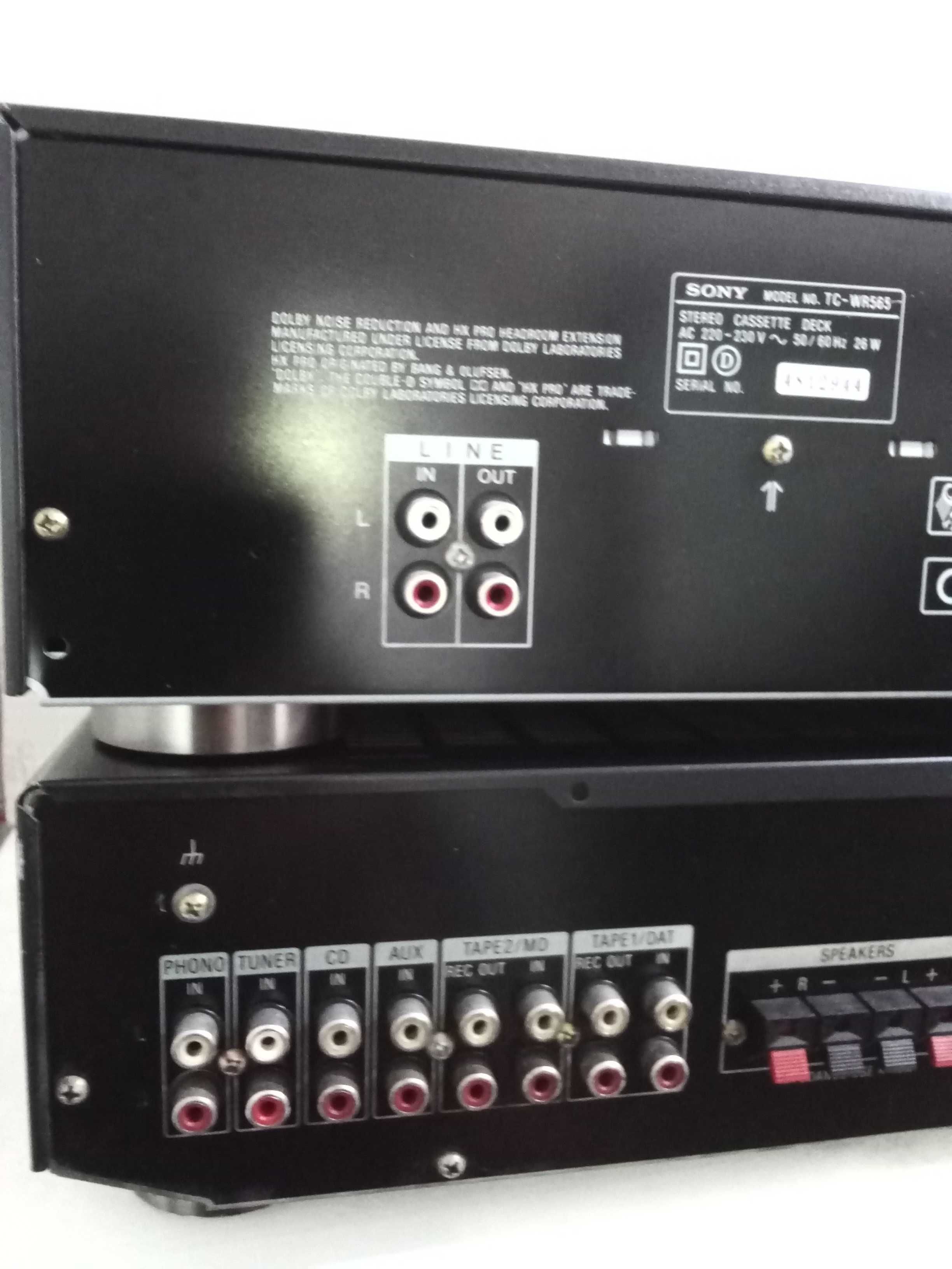 Sony TC WR 565 deck, Sony TA FE 500R amplificator
