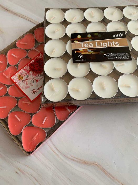 Свечи для романтики чайные лепестки Алматы